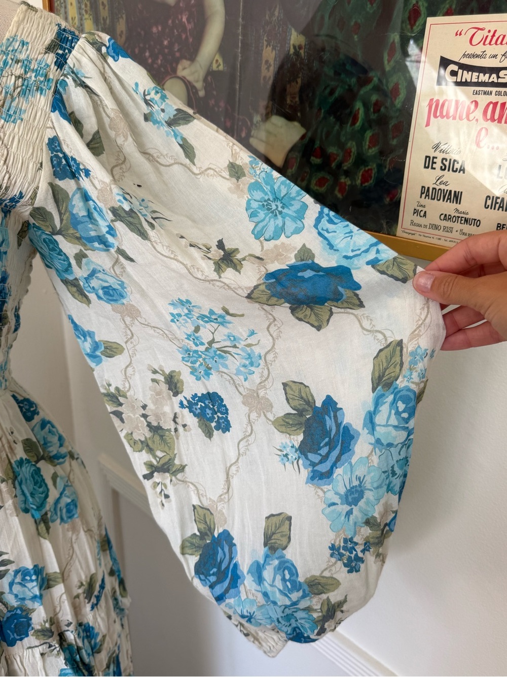 Spell Floral Maxi Dress with Blue Print - Picture 6 of 8